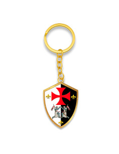 Llavero escudo templarios con cruz de Malta