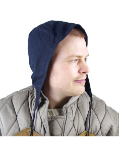 Crespina medieval de campesino modelo Gerard, algodón negro