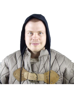Middeleeuwse boerencrêpe model Gerard, zwarte katoen 2