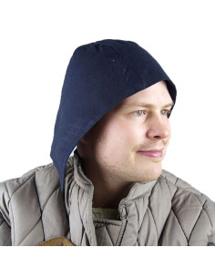 Middelalderlig bondecrepe model Roger, naturlig hvid bomuld 2