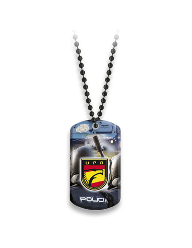Platte mit Kugelkette Polizeieinsatzeinheit der spanischen Polizei