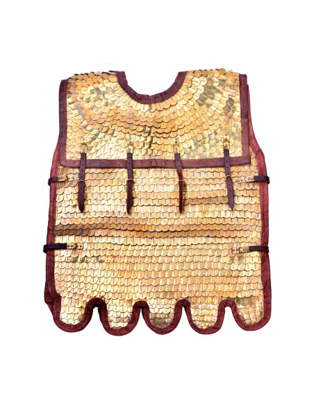 Roman Lorica Squamata med messingvægte