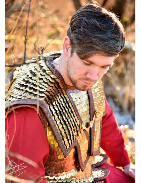 Roman Lorica Squamata med messingvægte