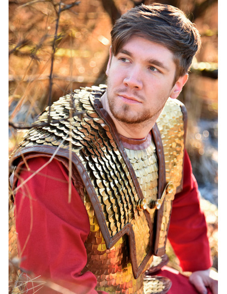 Romeinse Lorica Squamata met messing...
