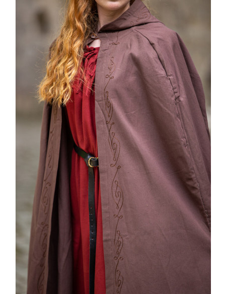 Capa medieval Erna de algodón con...