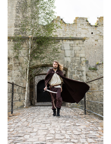 Capa medieval de lana modelo Tjark,...