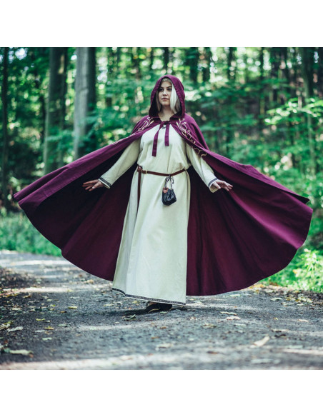 Middelalderkappe med broderi Lyra...