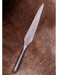 Punta de lanza vikinga y medieval, 45,5 cm. 2