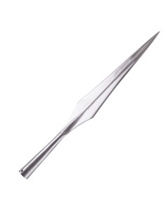 Punta de lanza vikinga y medieval larga, 52 cm.