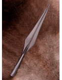 Punta de lanza vikinga y medieval larga, 52 cm.