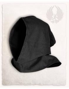 Zwarte vintage Bron katoenen canvas capuchon