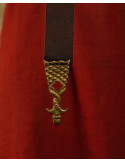 Edler Adalberto Mittelaltergürtel aus Leder, 130 cm.