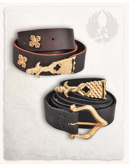 Cinturón medieval Adalberto noble en...