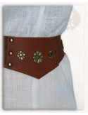 Cinturón ancho mujer Elina, tipo corpiño medieval, en varios colores