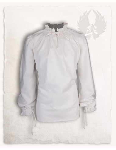 Bastian Mittelalterhemd Langarm in Creme
