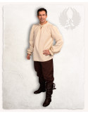 Bastian Mittelalterhemd Langarm in Creme
