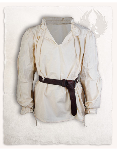 Bastian Mittelalterhemd Langarm in Creme