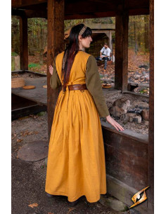 Vestido medieval y Renacentista mujer Adelina en amarillo... 2