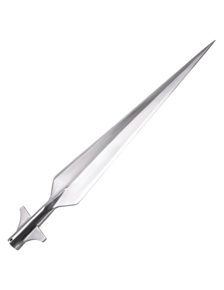 Punta de lanza medieval alada, largo...