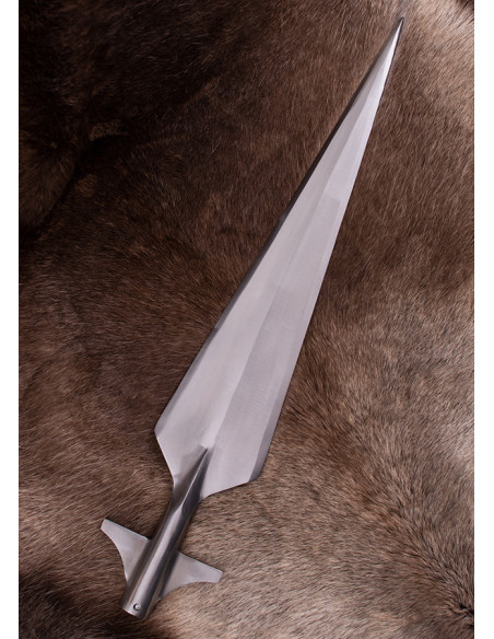 Bevinget middelalderlig spydspids,...