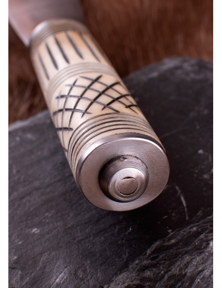 Viking Seax dolk met benen handvat