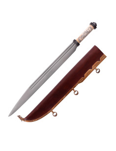 Lange Viking-sax met benen gevest, 10e eeuw