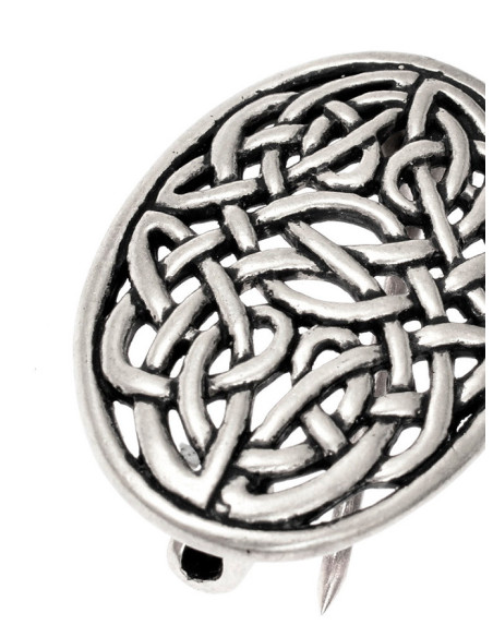 Keltisk broche gennembrudt knude oval