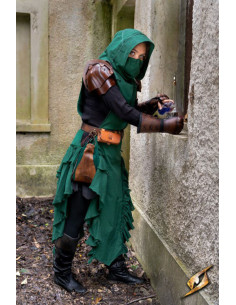 Vestido medieval mujer Rebelde Adelina en verde 2