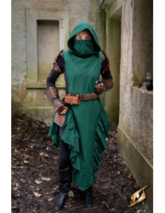 Middeleeuwse jurk vrouw Rebel Adelina in het groen