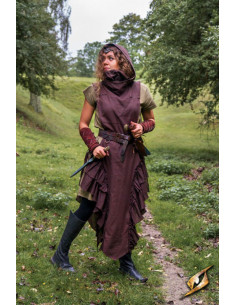 Mittelalterkleid Frau Rebel Adelina in Dunkelbraun