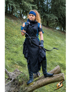 Mittelalterkleid Frau Rebel Adelina in Schwarz