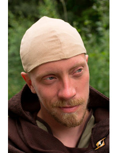 Gorro medieval Baldur en color Beige desierto