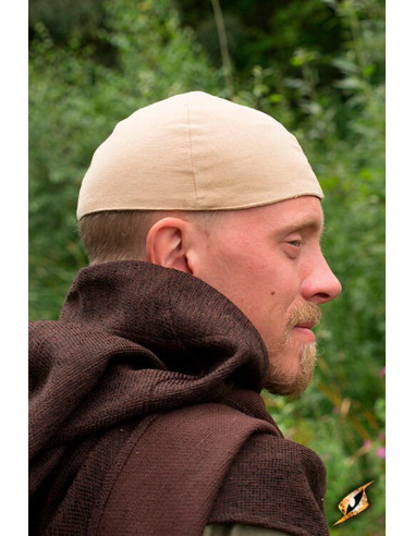 Gorro medieval Baldur en color Beige desierto