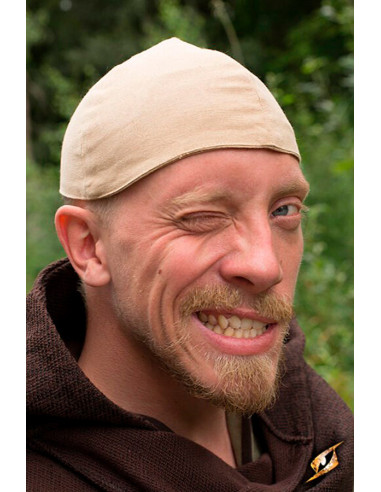 Gorro medieval Baldur en color Beige desierto