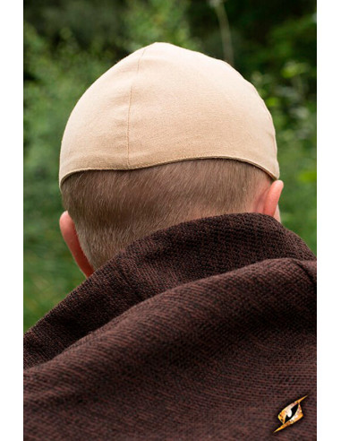 Gorro medieval Baldur en color Beige desierto