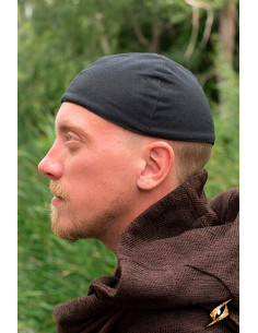 Baldur middeleeuwse pet in zwarte kleur 2