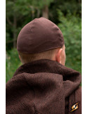 Gorro medieval Baldur en color marrón oscuro