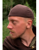 Gorro medieval Baldur en color marrón oscuro