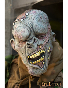 Mutant monster maske i død grå hud