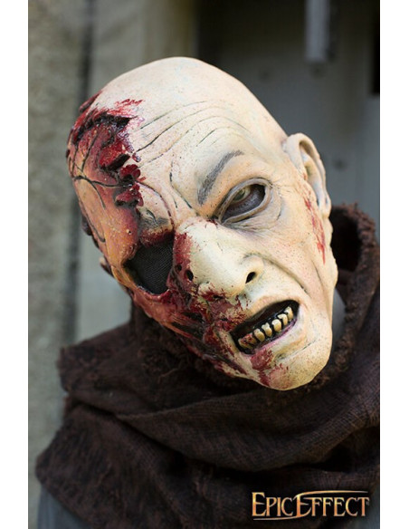 Zombie-Halbkopfmaske, bemalt (57-59 cm).