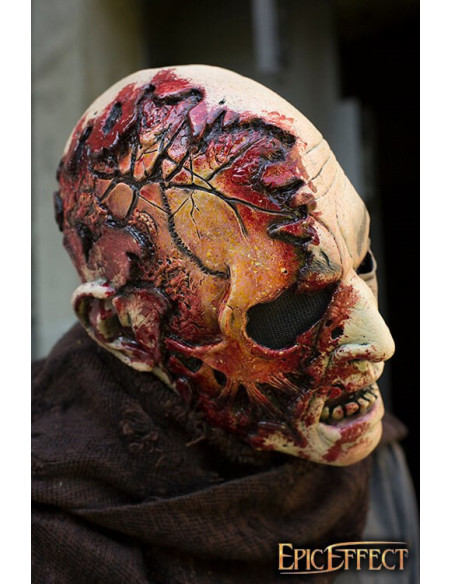 Zombie halfhoofdmasker, geverfd...