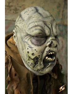 Máscara Cabeza gran Zombie podrido, en verde  (59-61 cms.)