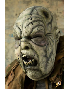 Máscara Cabeza gran Zombie podrido, en verde  (59-61 cms.) 2