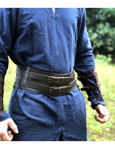 Viking bælte Solveig model, mørkebrun farve