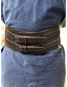 Viking riem model Solveig, kleur donkerbruin 2