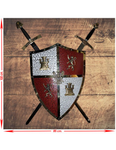 Palette von Schwertern mit Schild von Castilla y León