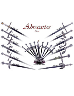 Colección de 12 abrecartas medievales con soporte