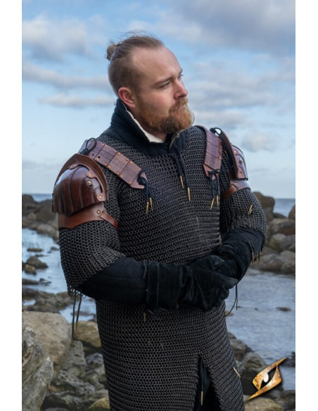 Sæt skovhugger skulderpuder i brunt...