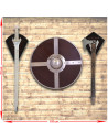 Viking Panoply Ragnar Lodbrok met zwaard, schild en bijl