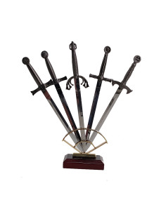 Set van 5 historische middeleeuwse briefopeners met...